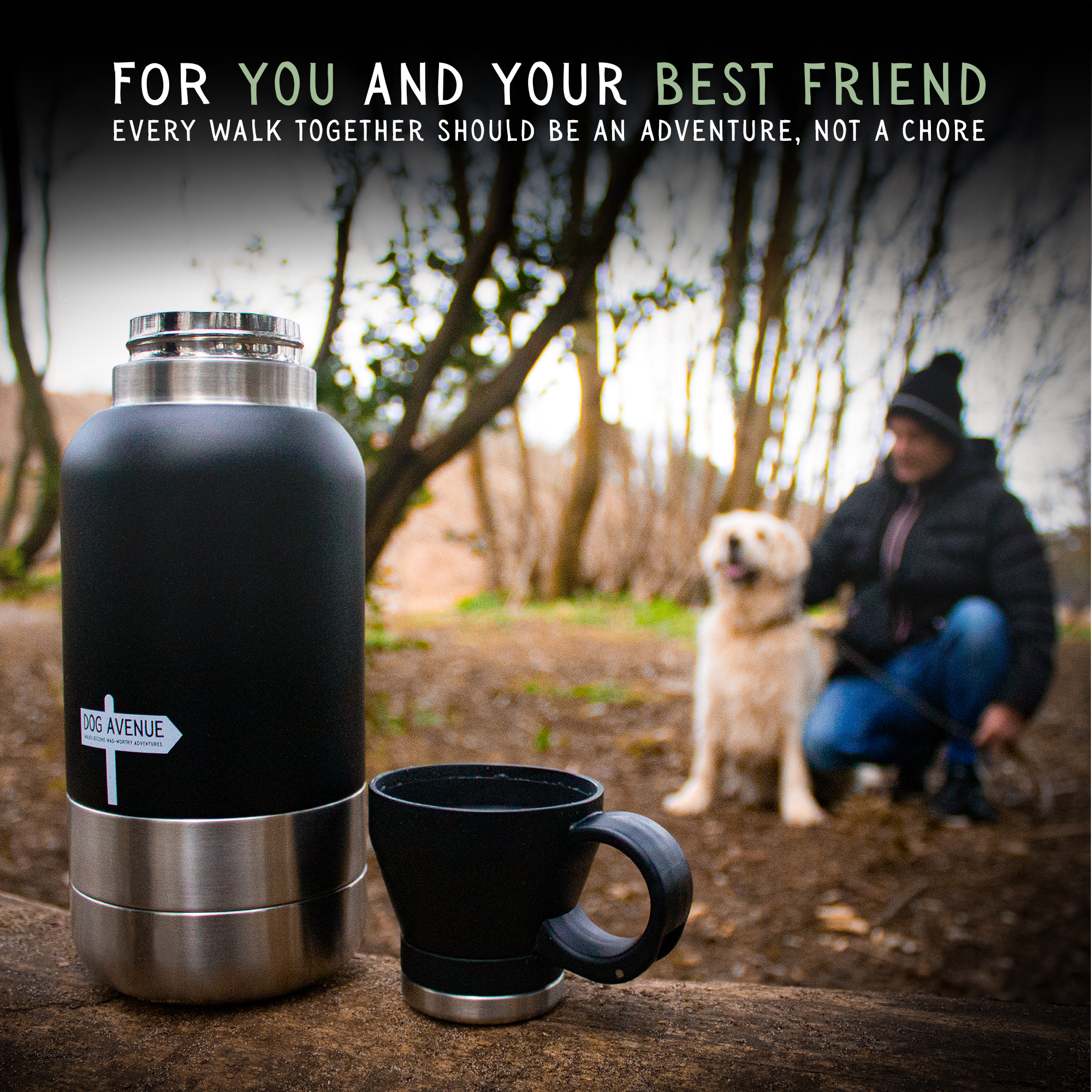 3-in-1 Outdoor Dog Water Bottle